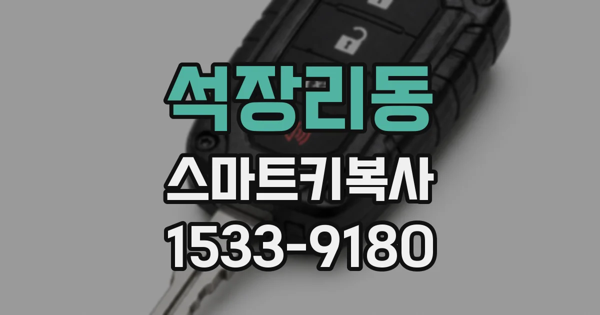 석장리동 스마트키복사