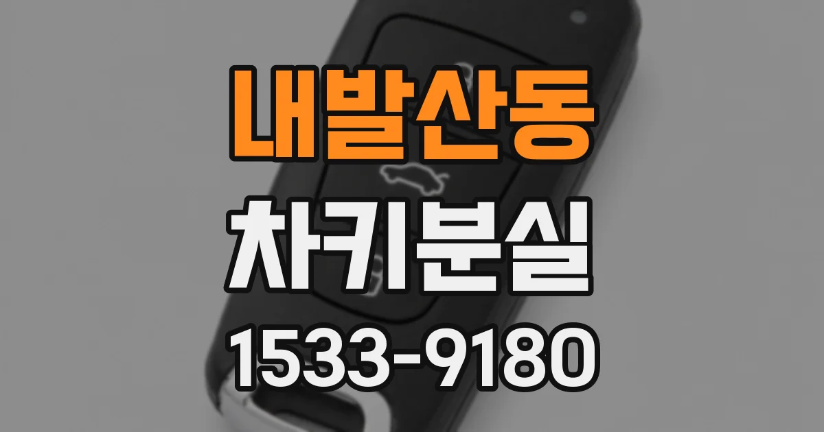 내발산동 차키분실