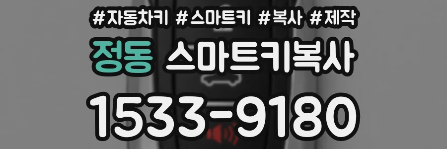 정동 스마트키복사