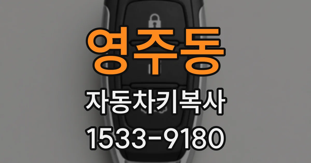 영주동 자동차키복사