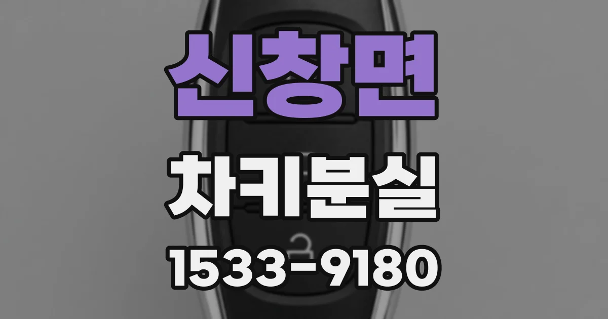 신창면 차키분실
