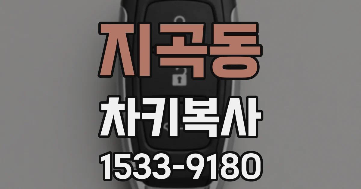 지곡동 차키복사