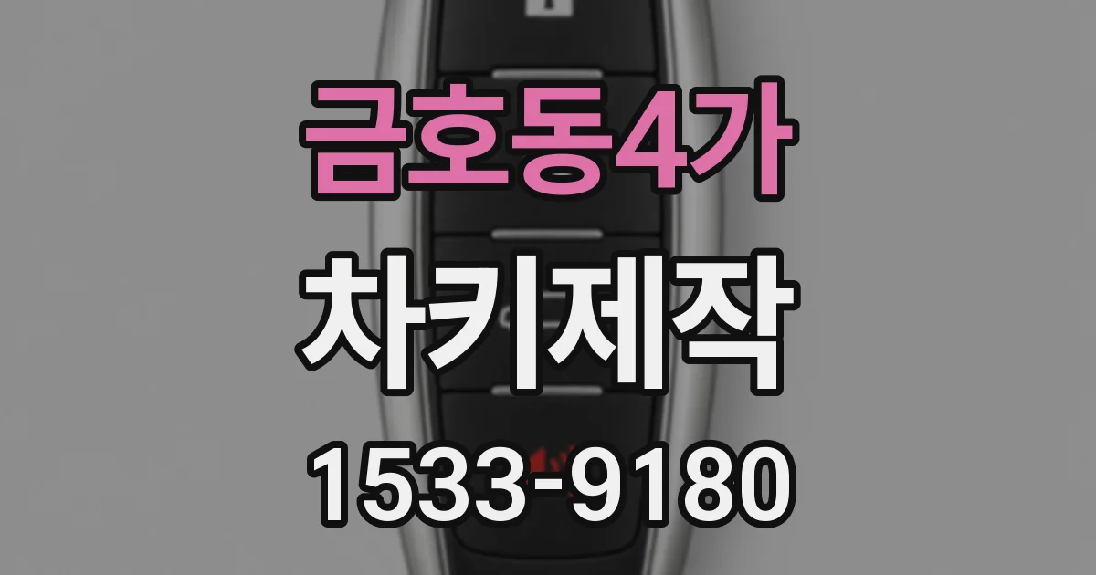 금호동4가 차키제작