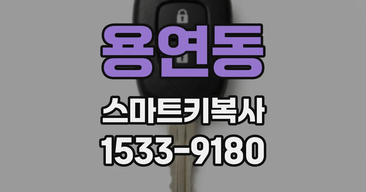 용연동 스마트키복사