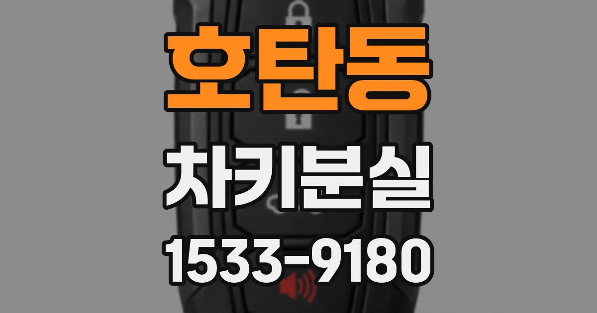 호탄동 차키분실