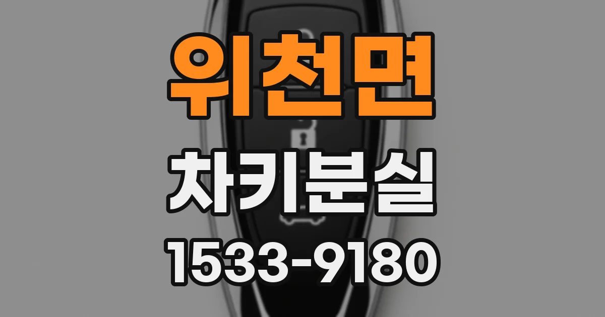 위천면 차키분실