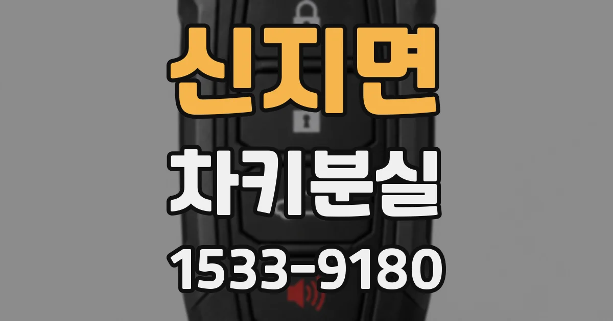 신지면 차키분실