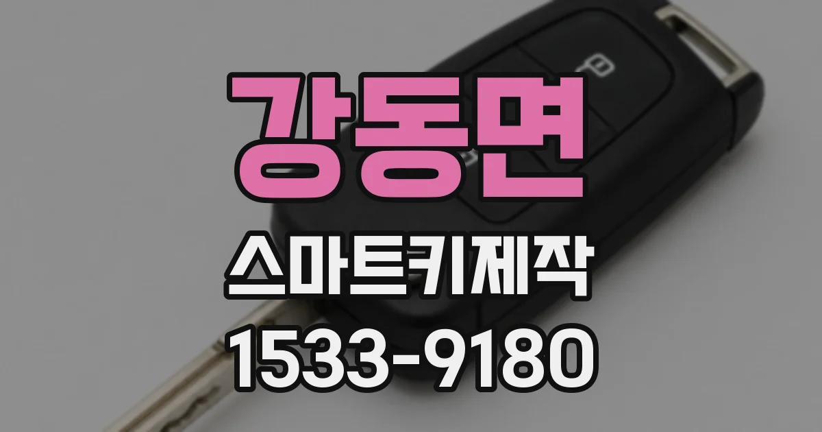 강동면 스마트키제작