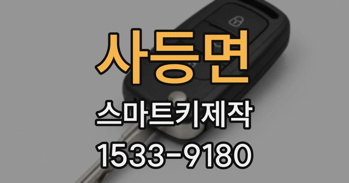 사등면 스마트키제작
