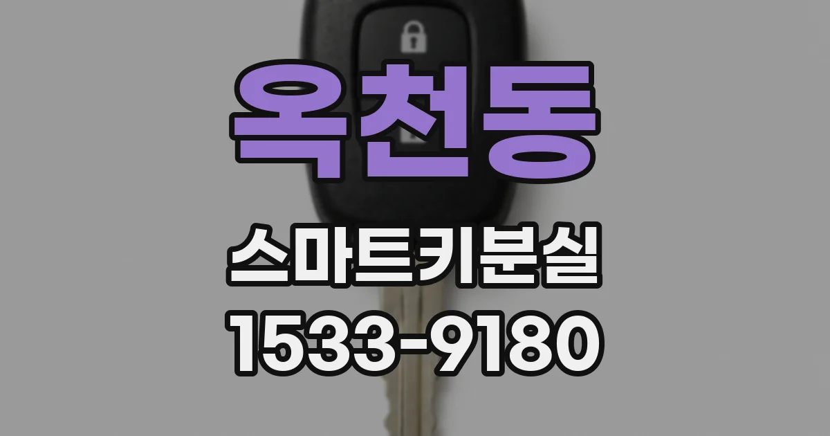 옥천동 스마트키분실
