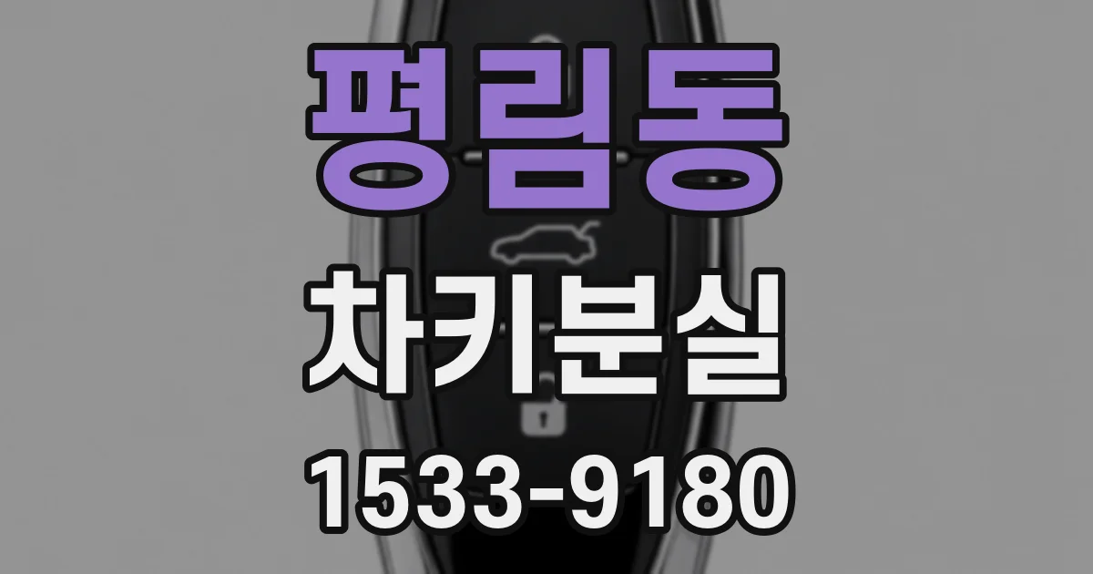 평림동 차키분실