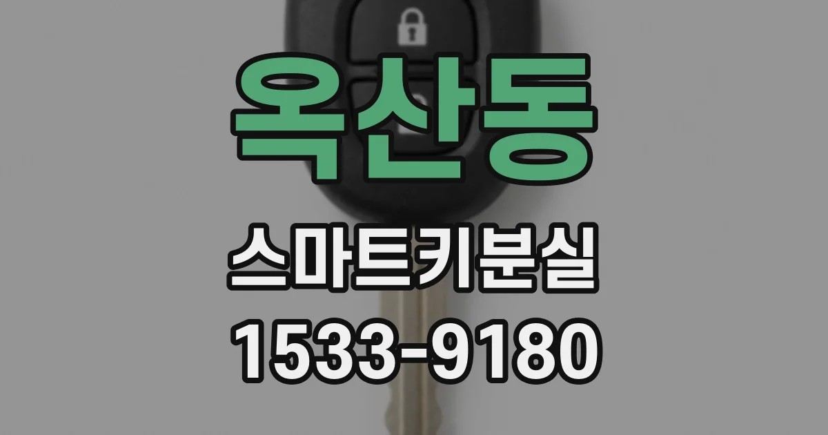 옥산동 스마트키분실