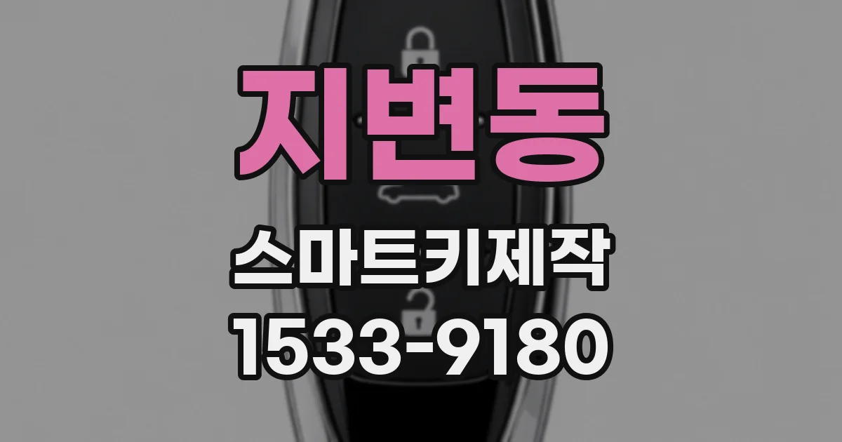 지변동 스마트키제작