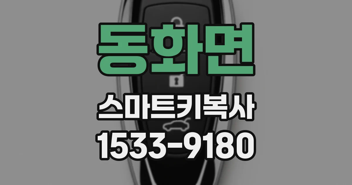 동화면 스마트키복사