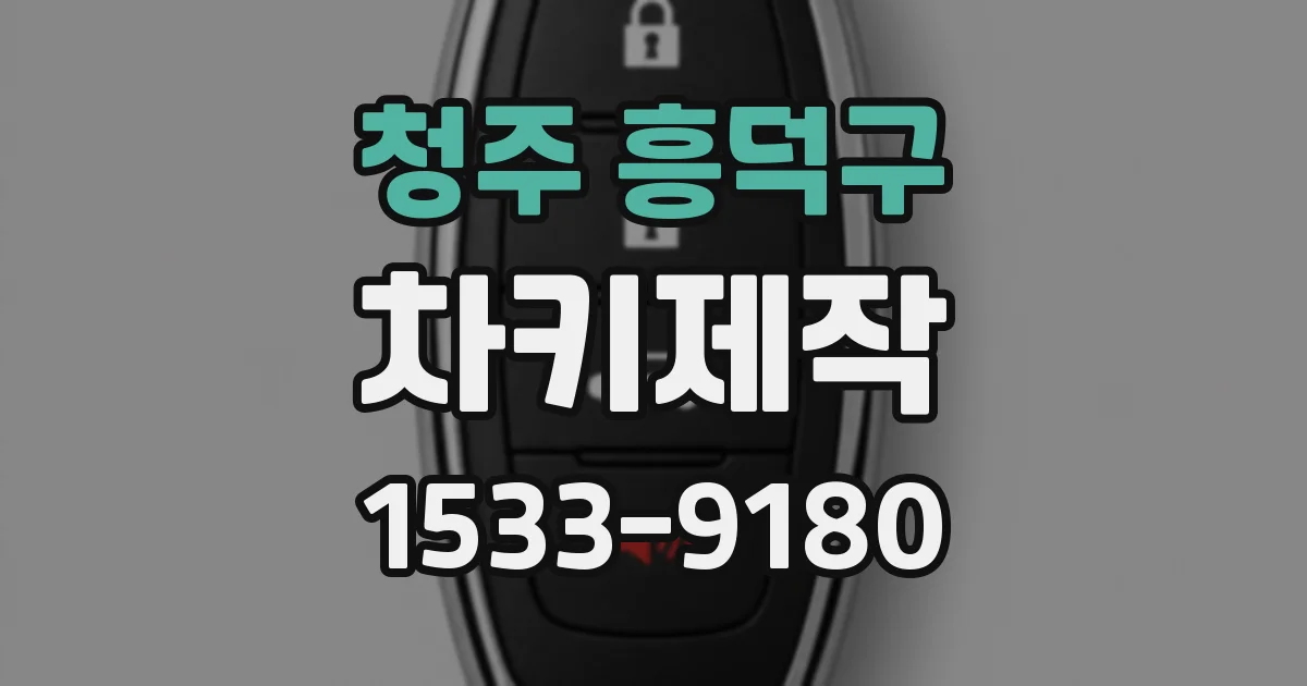 청주 흥덕구 차키제작