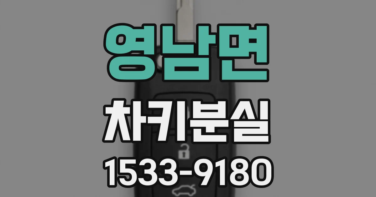 영남면 차키분실
