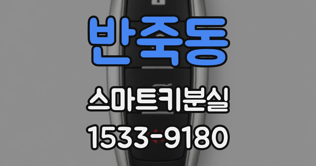 반죽동 스마트키분실