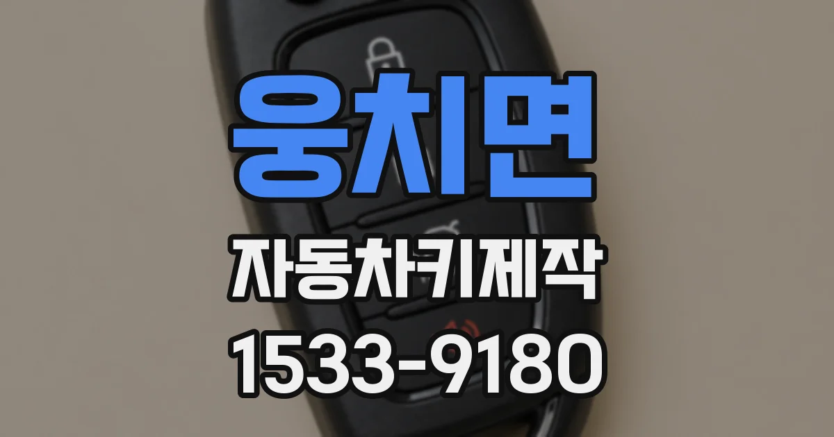 웅치면 자동차키제작