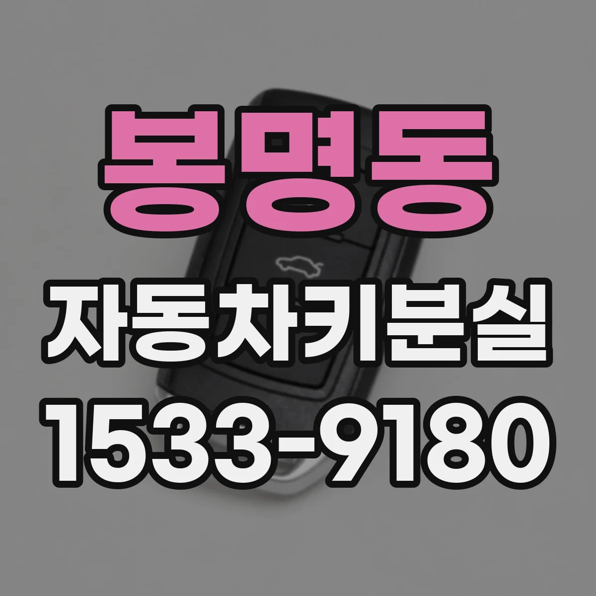 봉명동 자동차키분실