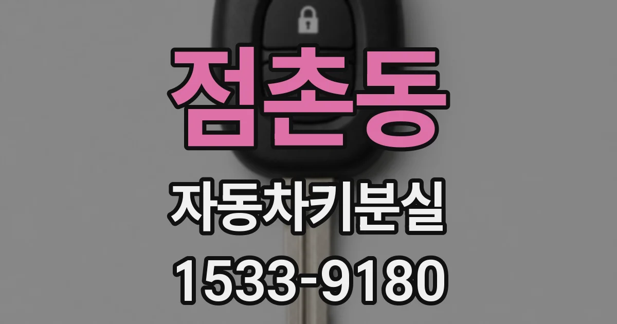 점촌동 자동차키분실