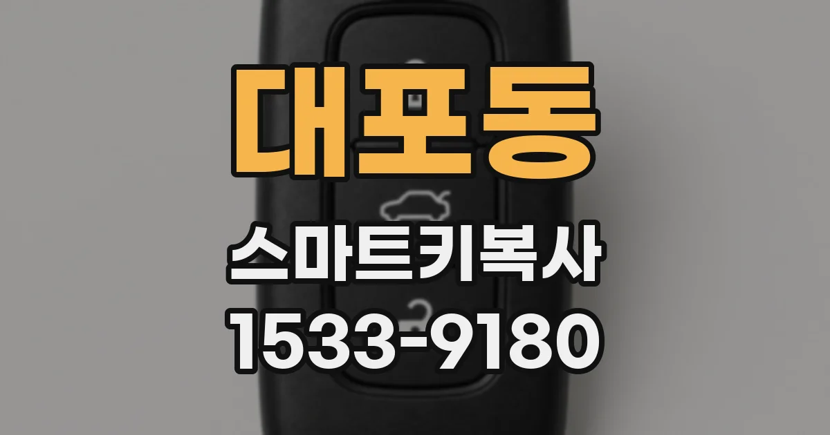 대포동 스마트키복사