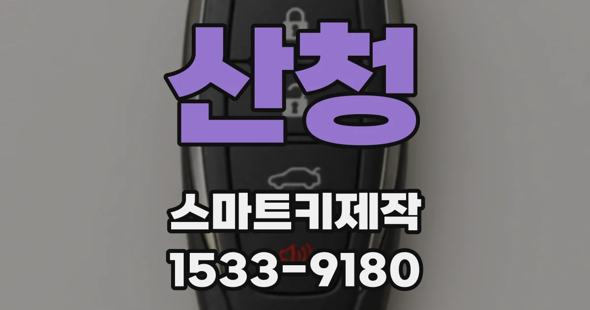 산청 스마트키제작