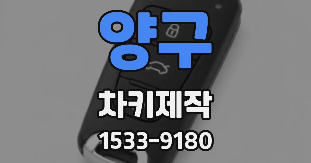 양구 차키제작
