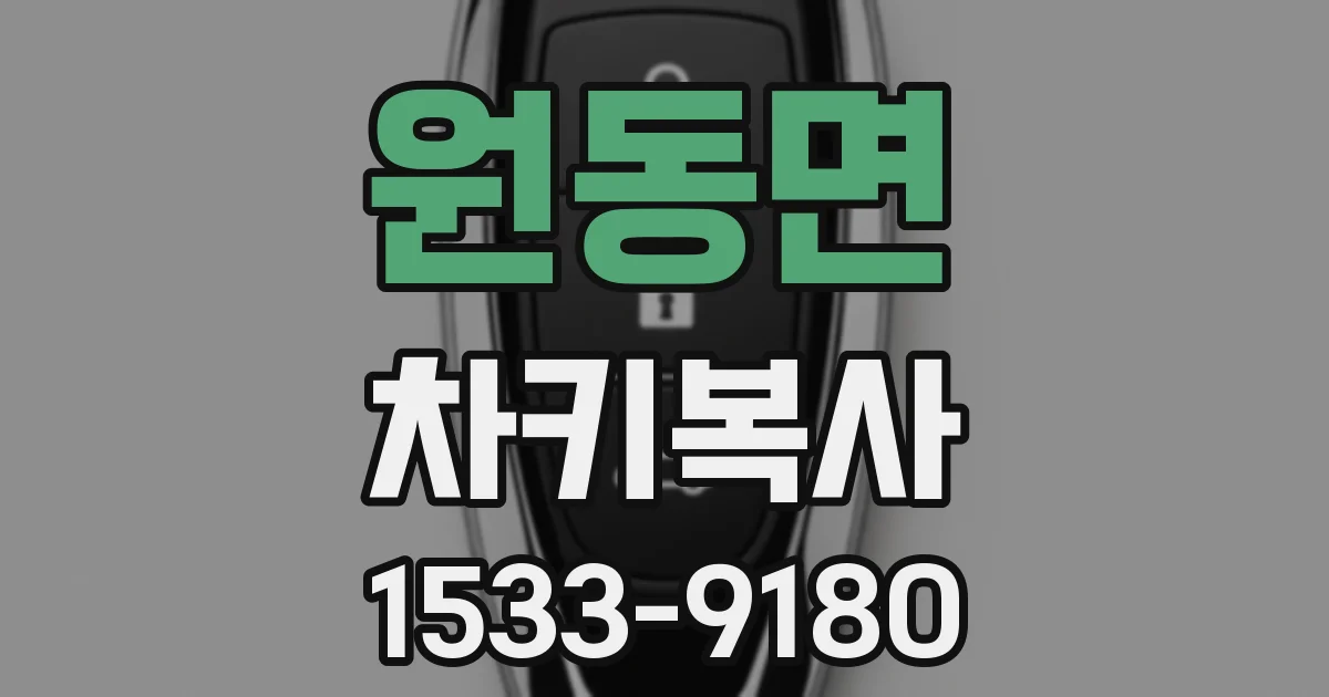원동면 차키복사