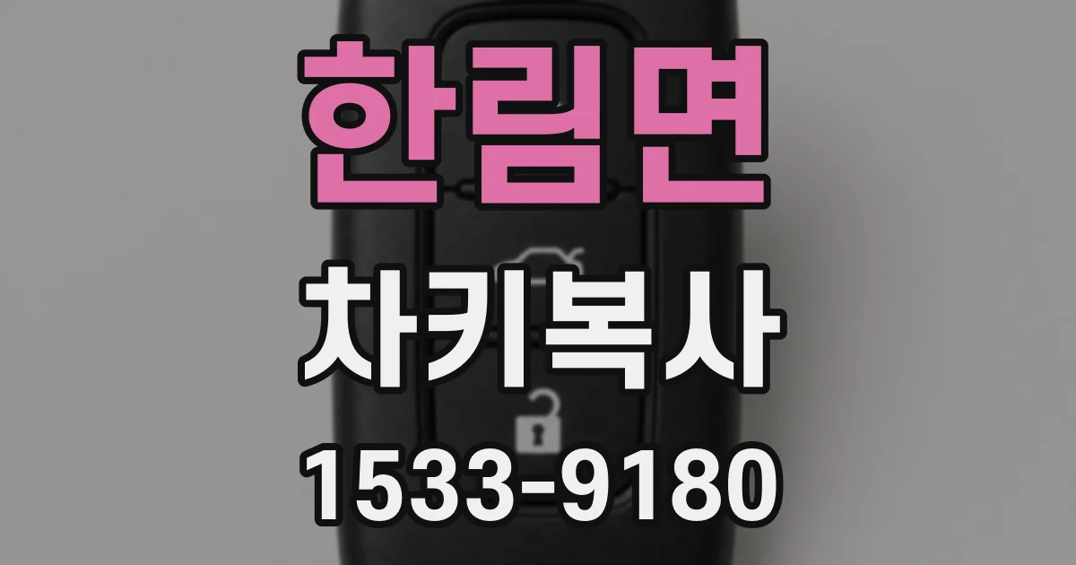 한림면 차키복사