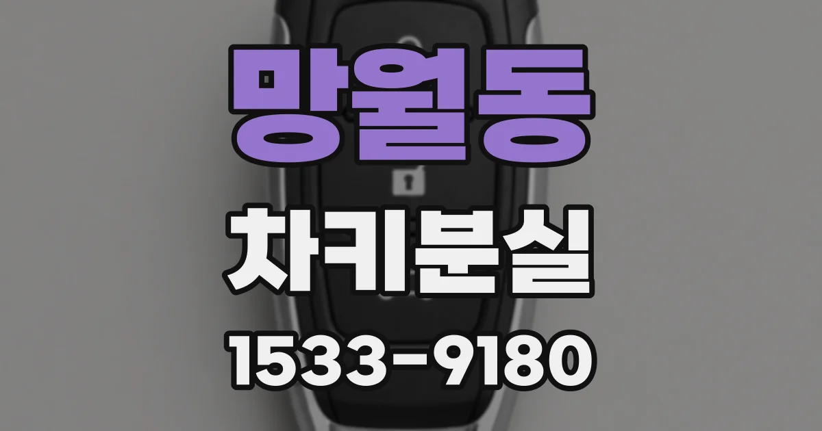 망월동 차키분실