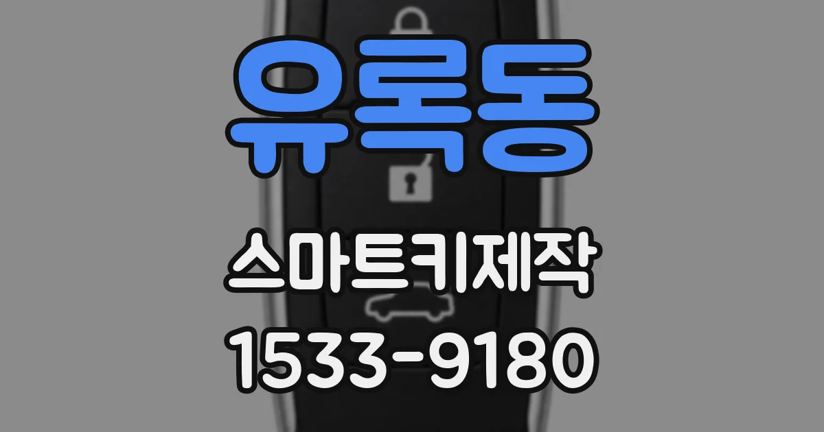 유록동 스마트키제작