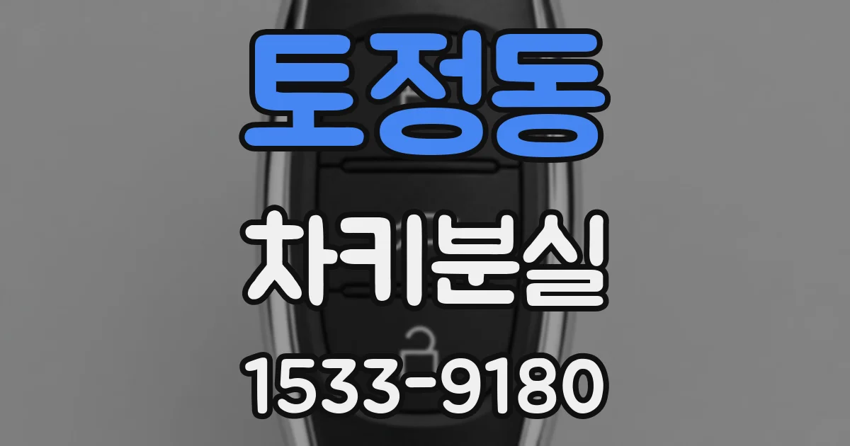 토정동 차키분실