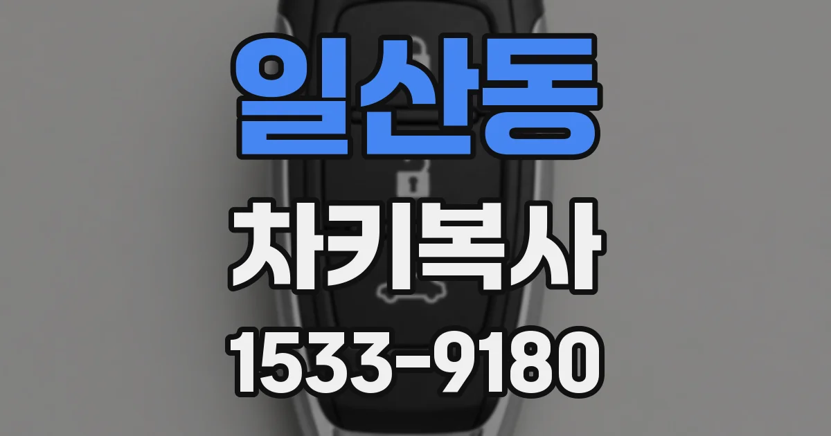 일산동 차키복사