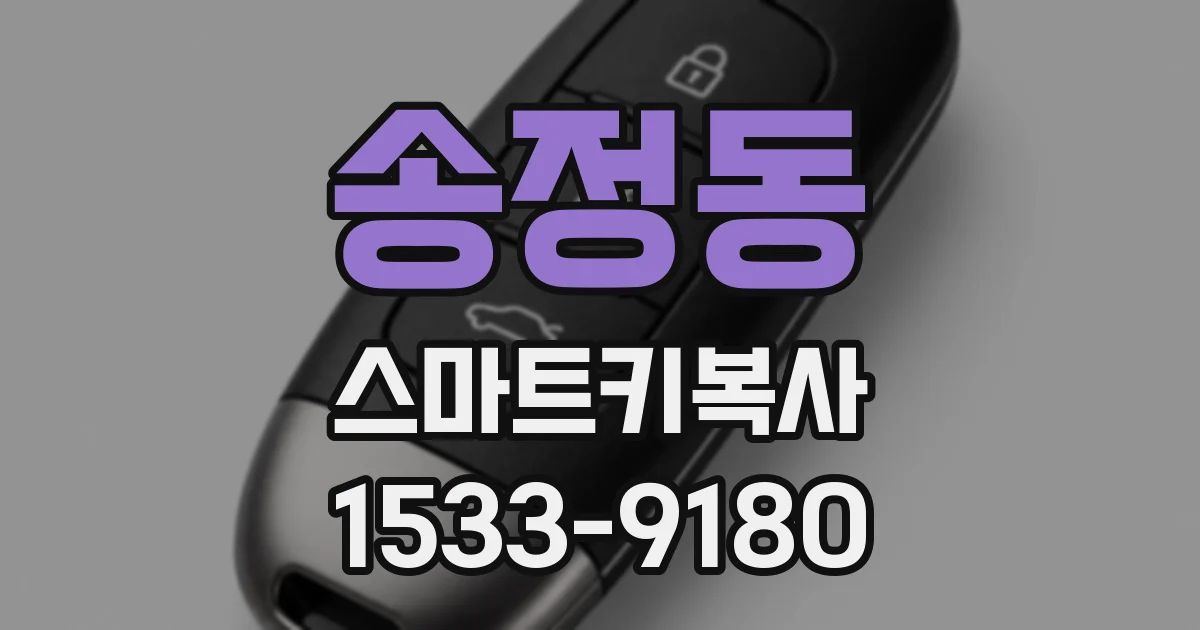 송정동 스마트키복사