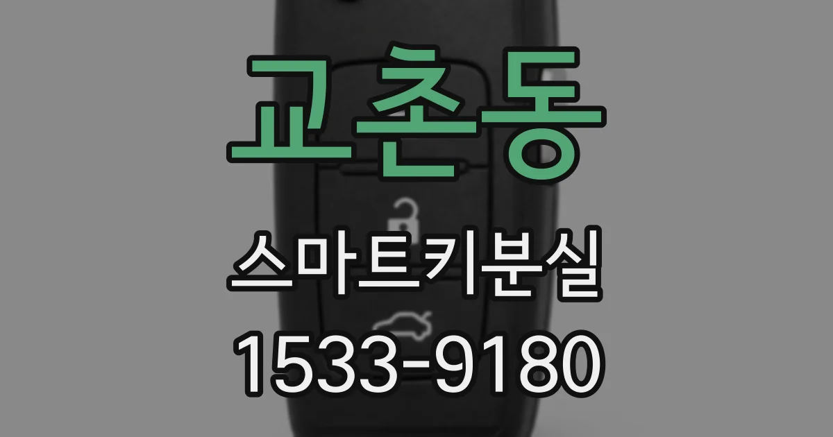 교촌동 스마트키분실