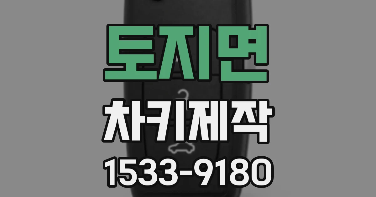 토지면 차키제작