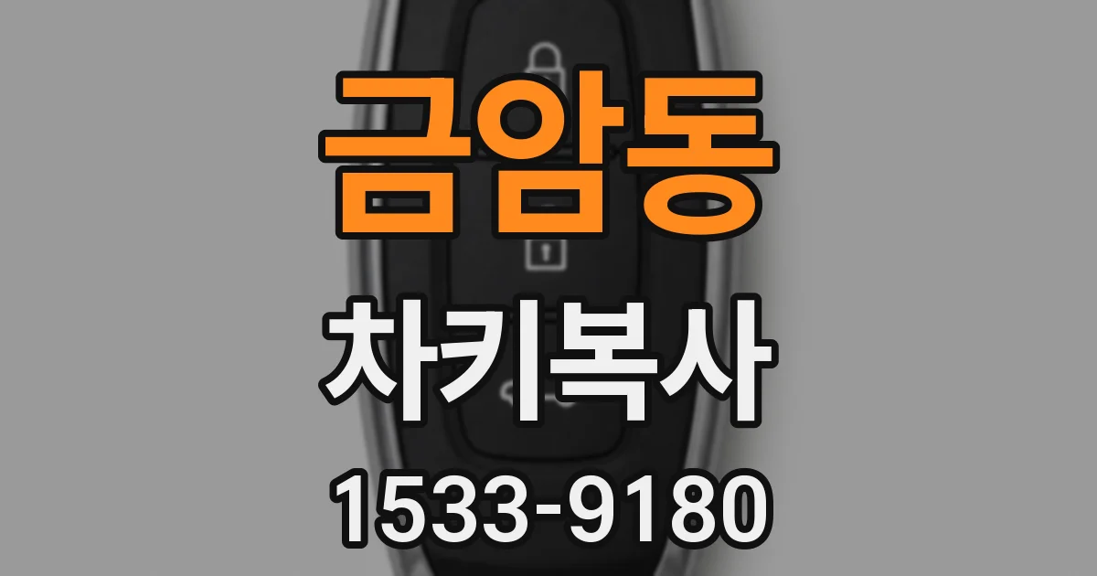 금암동 차키복사