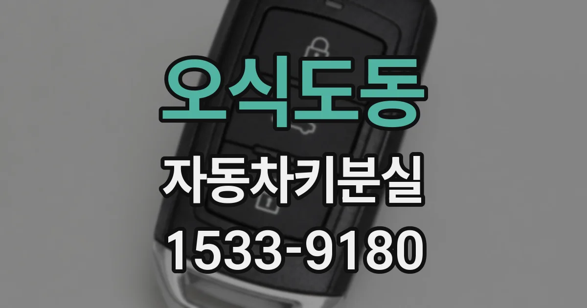 오식도동 자동차키분실