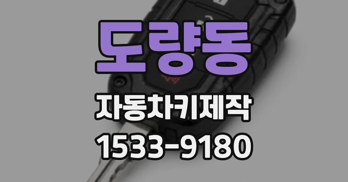 도량동 자동차키제작