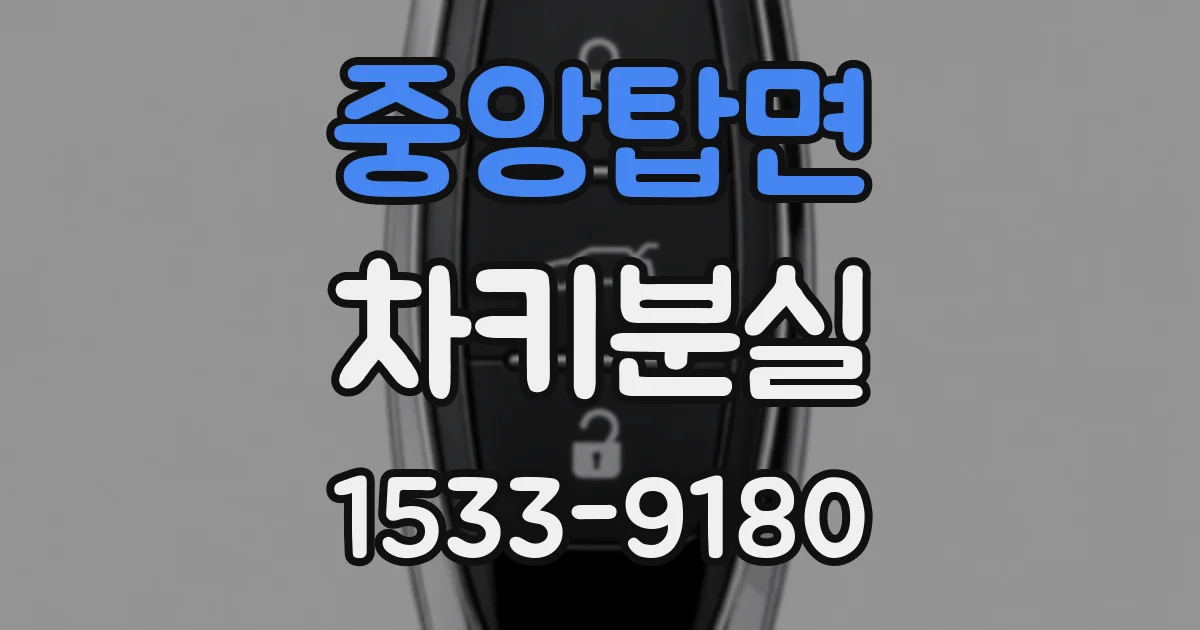 중앙탑면 차키분실