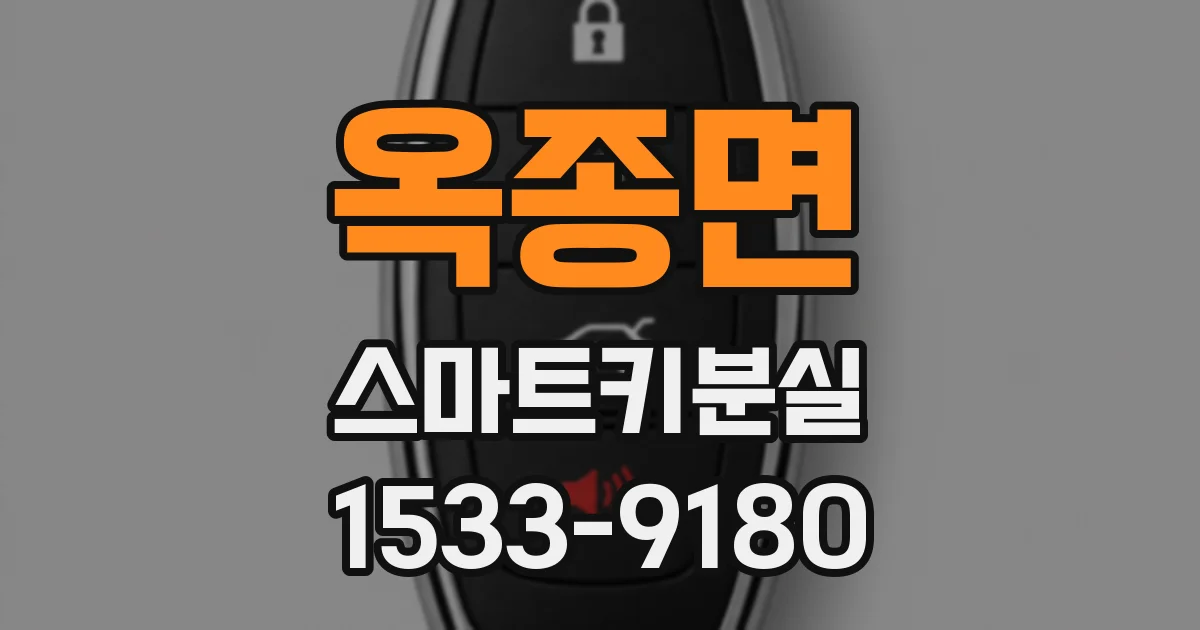 옥종면 스마트키분실
