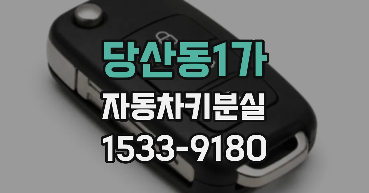 당산동1가 자동차키분실