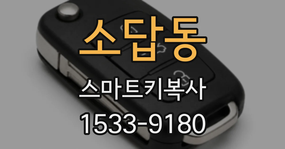 소답동 스마트키복사