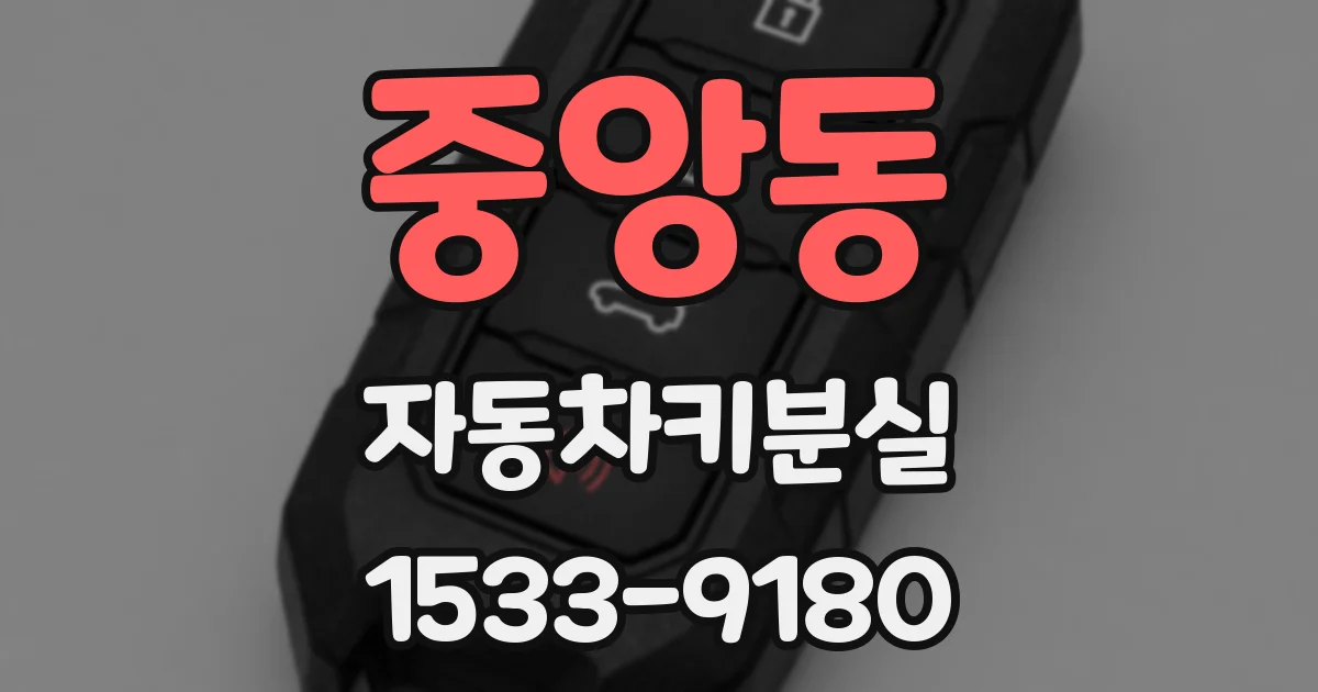 중앙동 자동차키분실