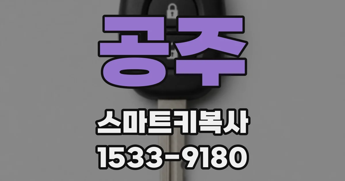 공주 스마트키복사