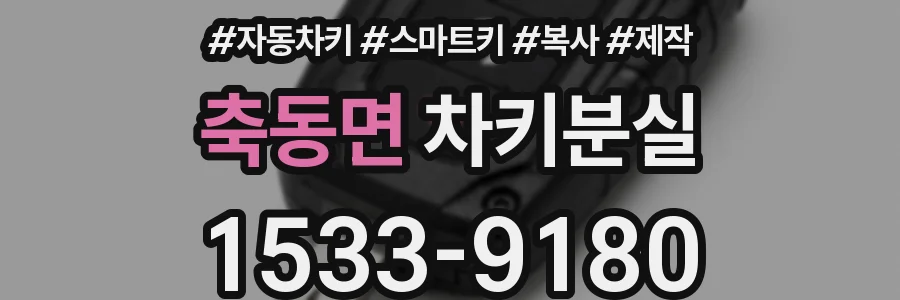 축동면 차키분실