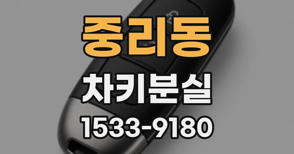 중리동 차키분실