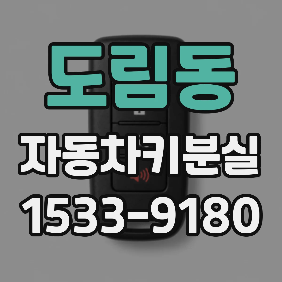 도림동 자동차키분실