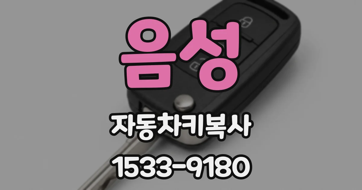 음성 자동차키복사