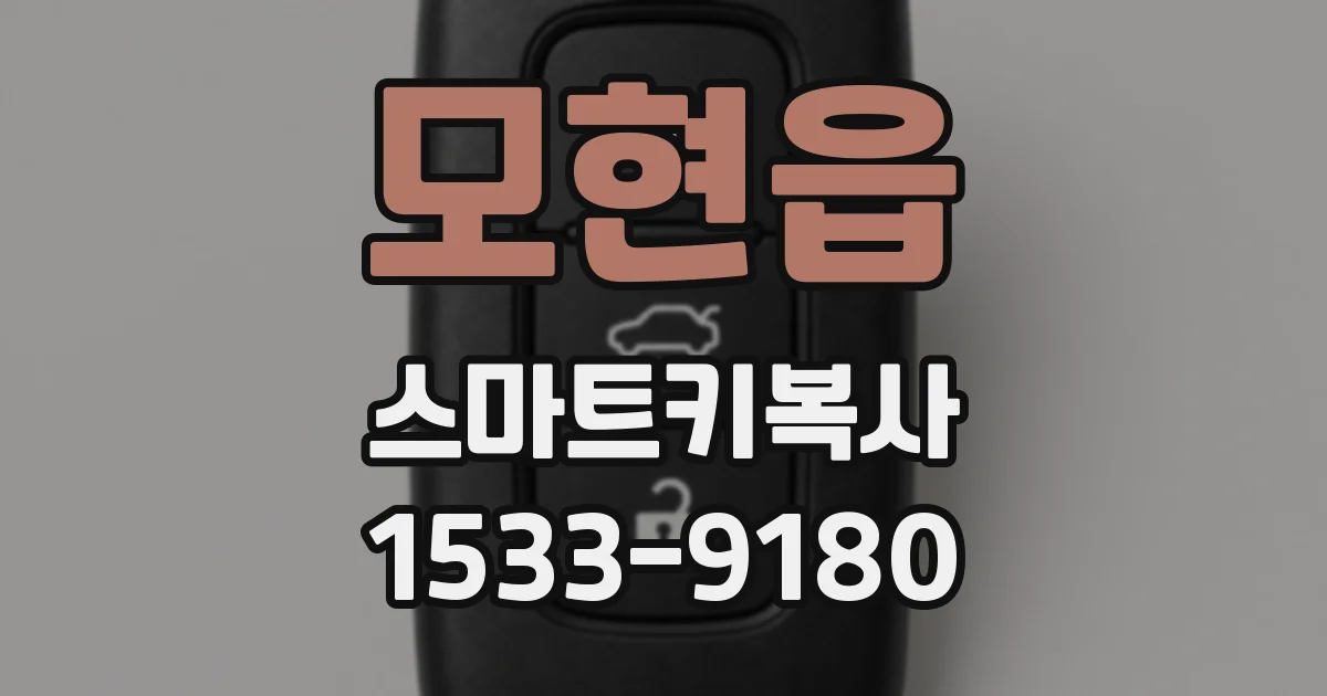 모현읍 스마트키복사
